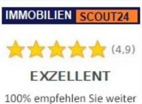 ImmobilienScout24 Auszeichnung Exzellent, 4,9 Sterne für City Immobilien